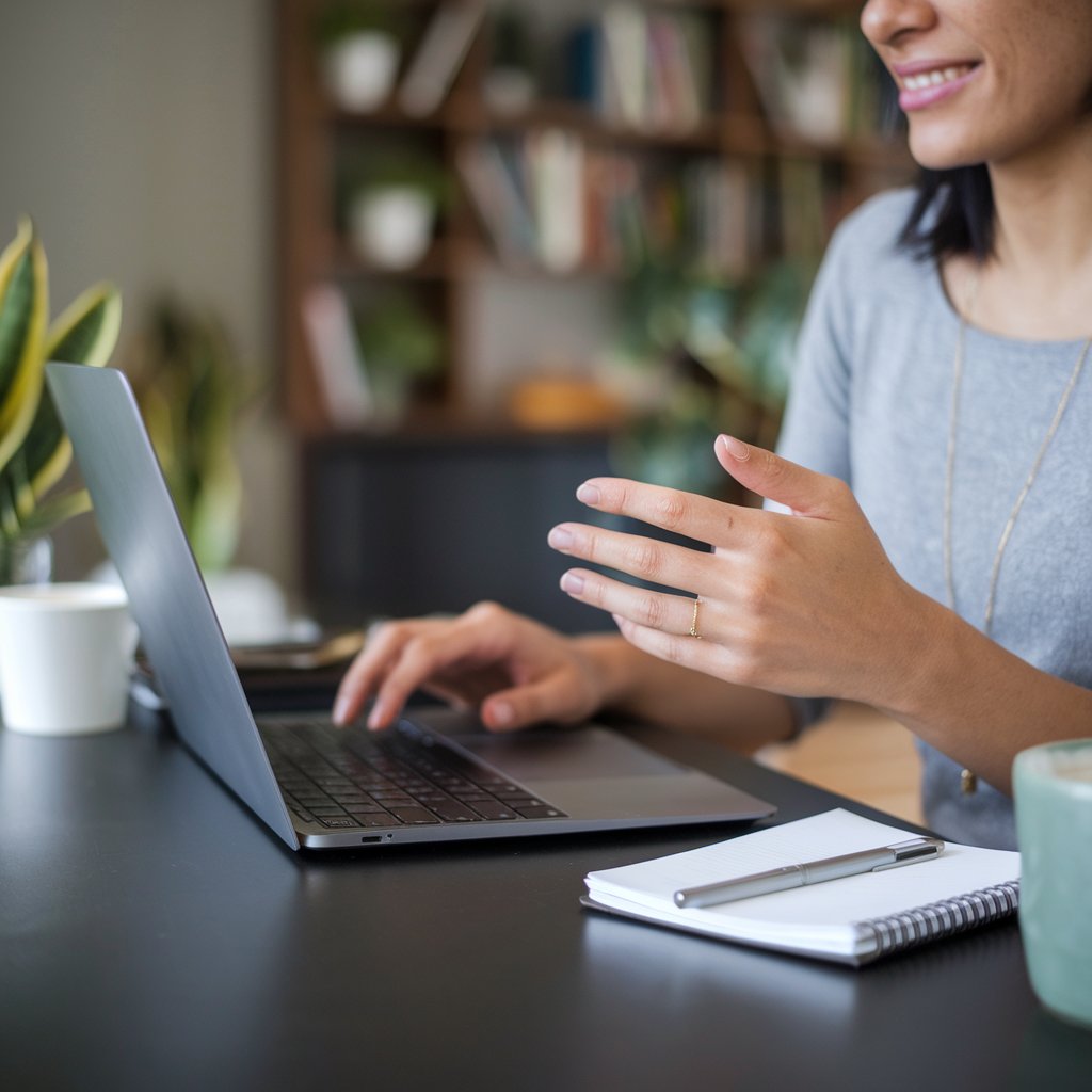 photo of woman participating in b2b networking group